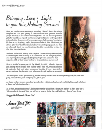 Holiday Inspirational Issue 2022 Editor's Letter
